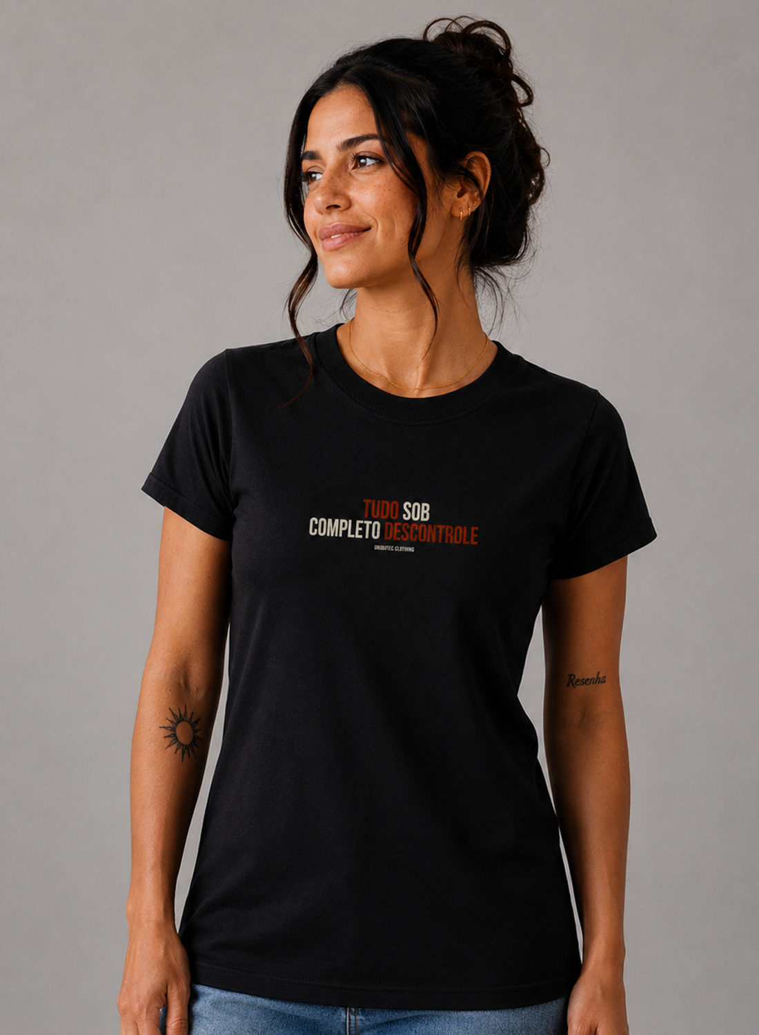 Baby Look Tudo Sob Completo Descontrole Unibutec