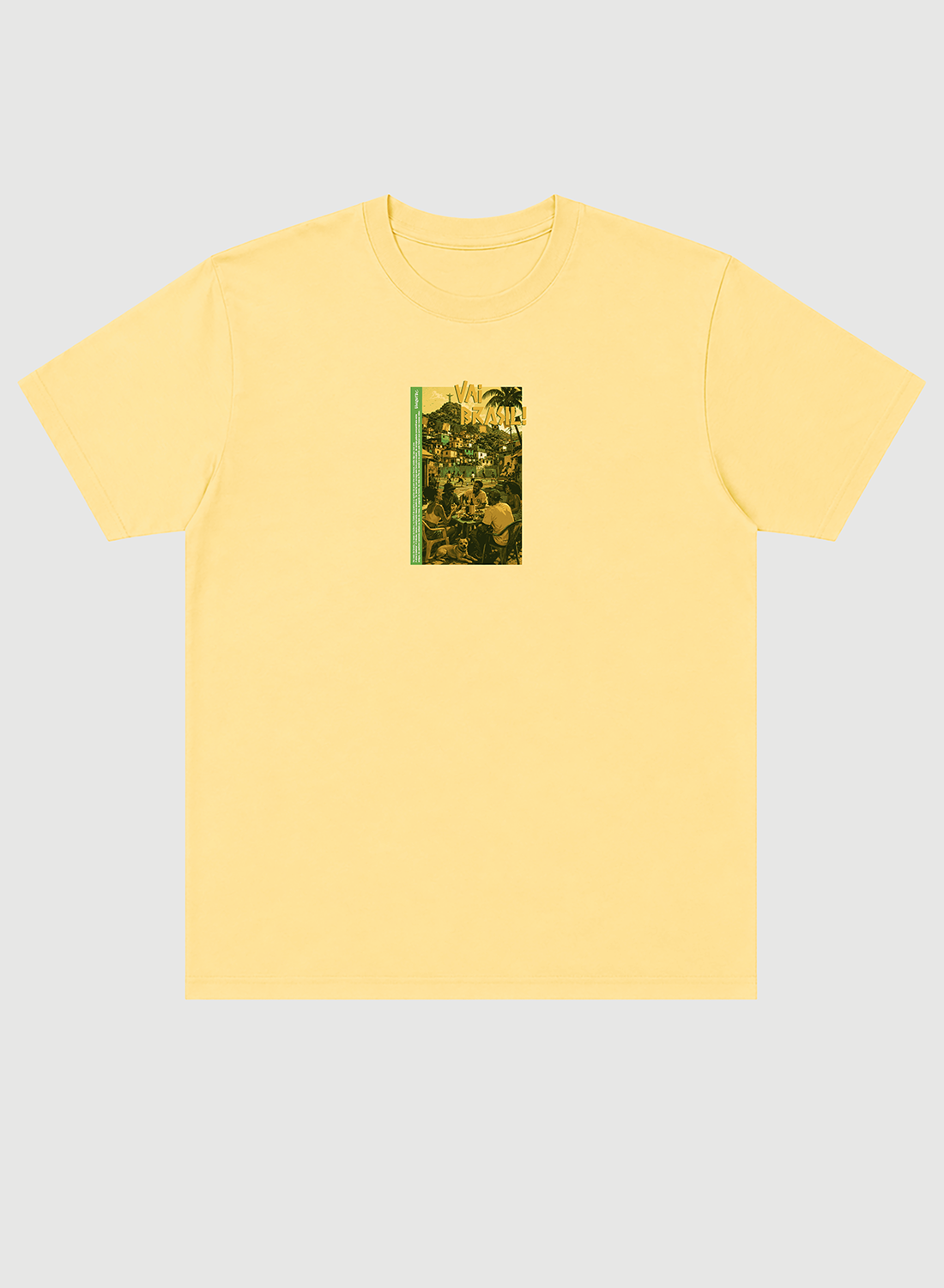 Camiseta Streetwear Vai Brasil Favela Copa do Mundo