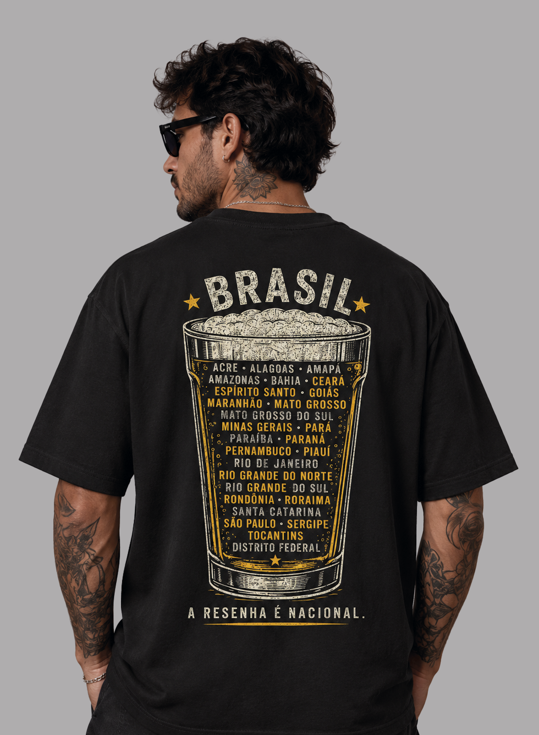 Camiseta Oversized A Resenha É Nacional Unibutec
