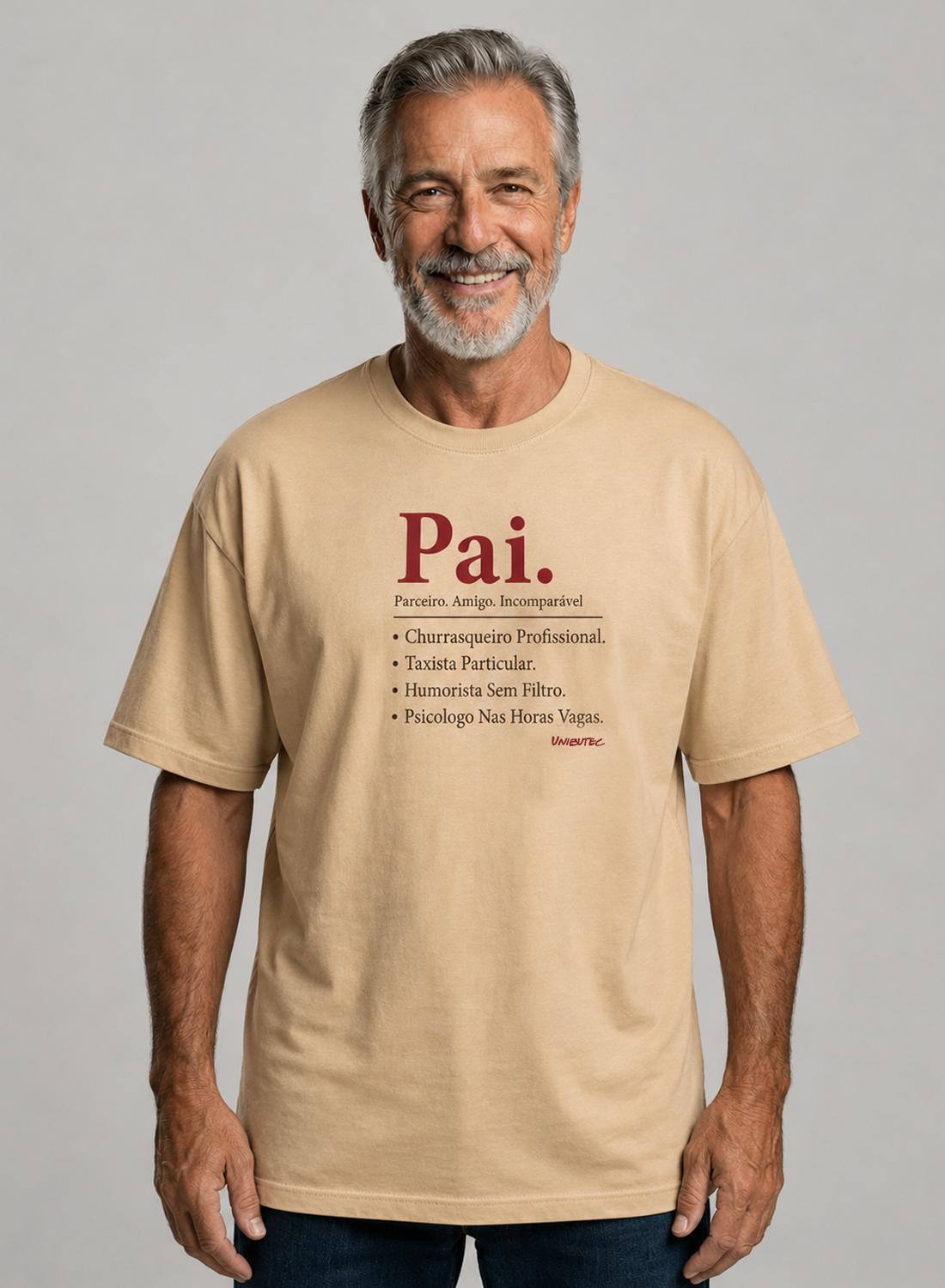 Camiseta Streetwear Pai, Parceiro, Amigo, Incomparável