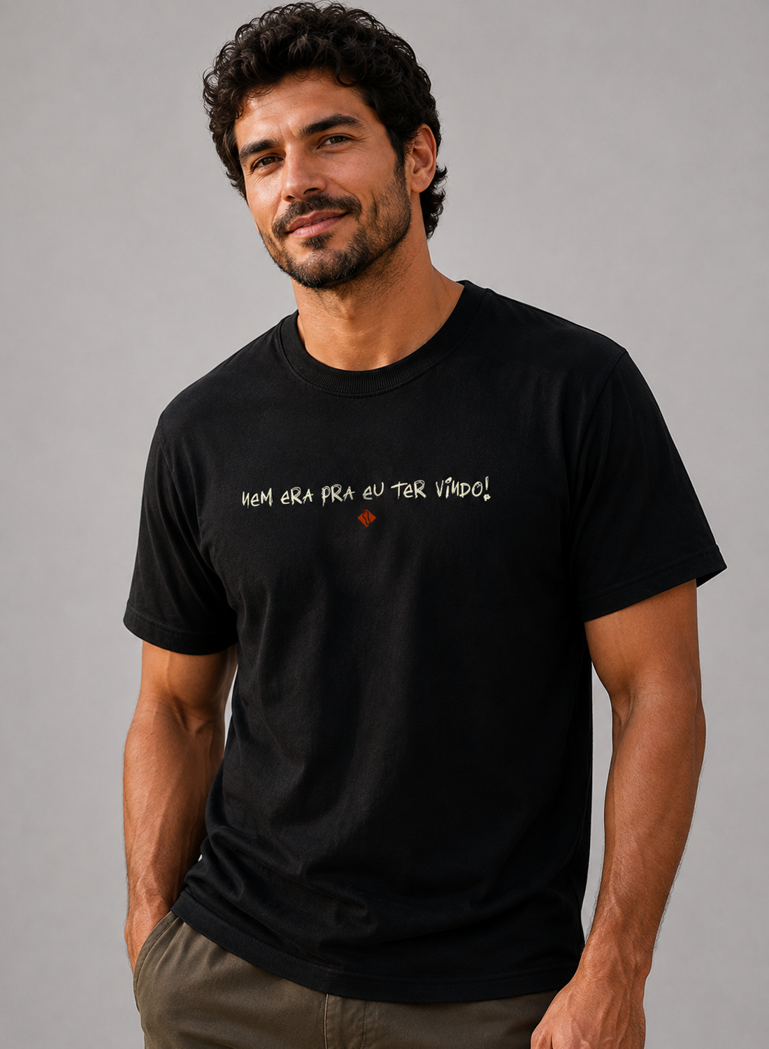 Kit Casal Nem Era Pra Eu Ter Vindo • Baby Look + Camiseta + Embalagem de Presente