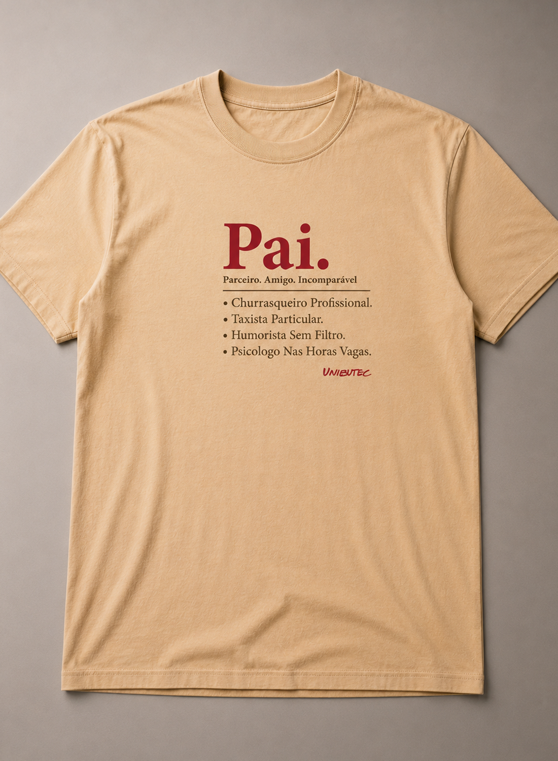 Camiseta Streetwear Pai, Parceiro, Amigo, Incomparável