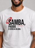 Camiseta Unibutec Basic Samba Pagode e Cerveja Gelada