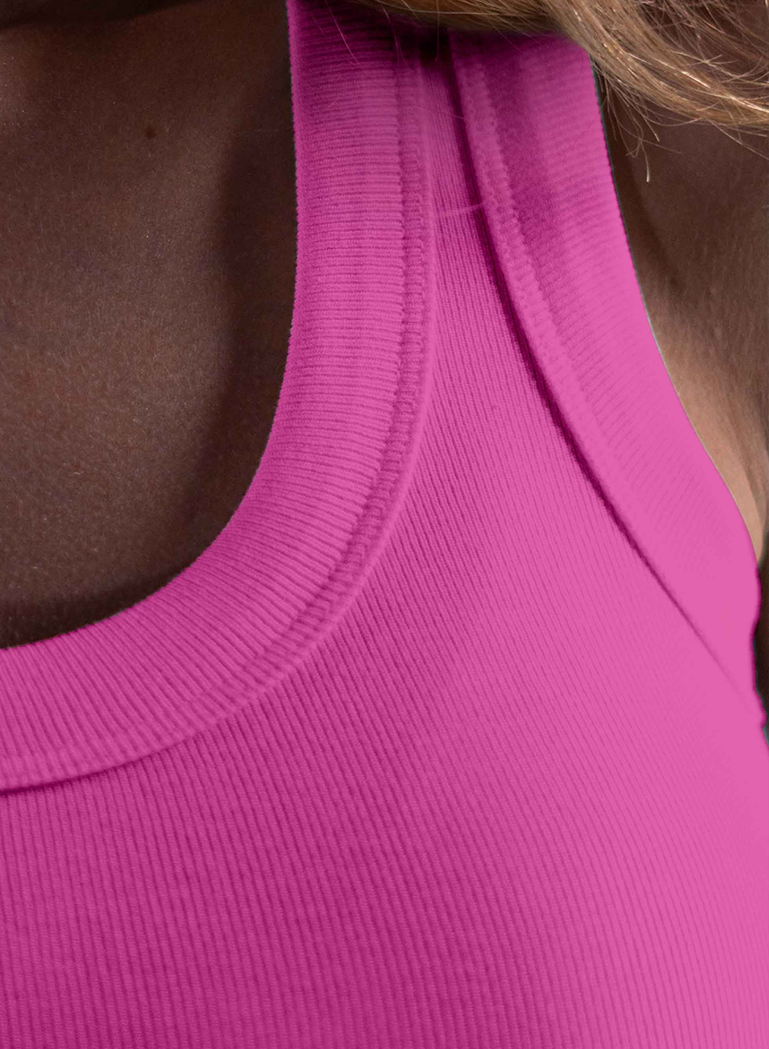 Regata Feminina Ribbed Canelada Unibutec