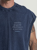 Regata Meet Samba Pagode Churrasco e Cerveja Marinho Marmorizado